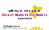Bài 4.23 SGK Toán 11 tập 1 Kết nối tri thức